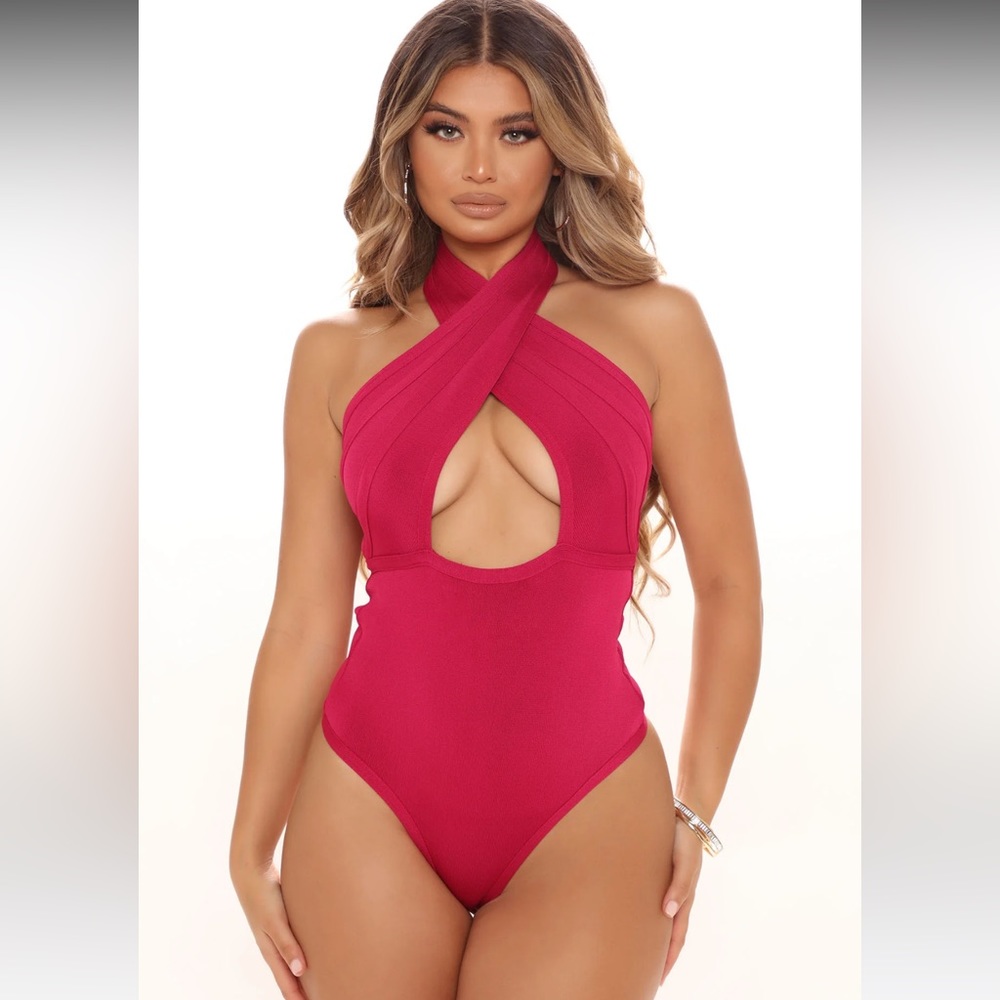 FASHIONNOVA Bandage Bodysuit